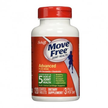 销量第一！Schiff 希夫 Move Free Glucosamine Chondroitin MSM 维骨力补充剂 120粒 海淘 7.7折 直邮中国 USD$12.99(￥89.29)