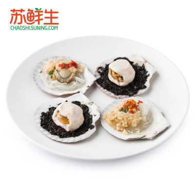 ￥12.80 Joyfish 双味扇贝 (蒜蓉粉丝蒸扇贝+紫袍玉带)117g