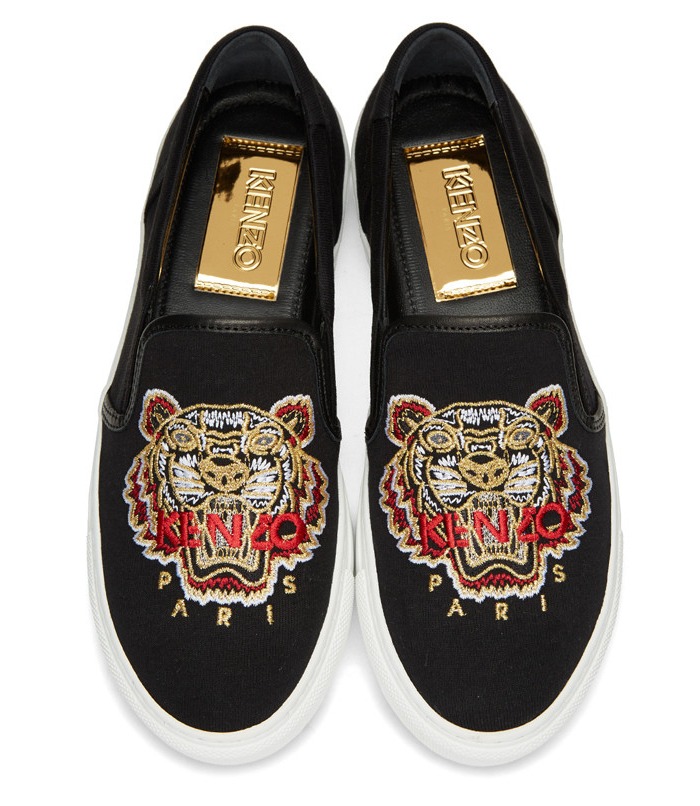 折合2065.00元 Kenzo Black Tiger 经典虎头一脚蹬女鞋