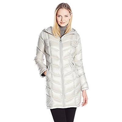 Calvin Klein 卡尔文·克莱恩 女士长款羽绒服 带帽款 约423.40元 原价 1923.60元