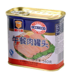 经典老牌！梅林 午餐肉罐头 方形340g 9.9元不限购 任性付满88减15