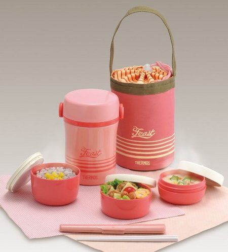 膳魔师（THERMOS） JBC-801儿童保温饭盒 真空不锈钢材质 ￥160