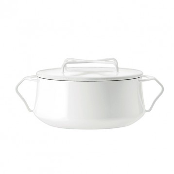 有颜值的小锅：Dansk 奶油色珐琅双耳炖煮锅 18cm 日淘 8.8折 JPY￥8980(￥545.98)