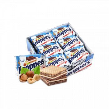 苏宁易购 Knoppers 榛仁威化饼干 24包 600g75.4元包邮包税 新低价