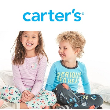 最后1天！Carter's：卡特官网童装T恤、长裤特卖 买1送2！最低$4/件！