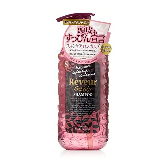 Reveur SCALP 洗发水 无硅 头皮护理型 粉色 500ml