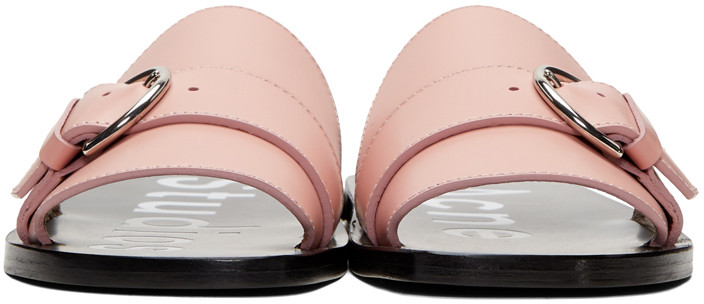 【春夏新款】Acne Studios 裸粉色 简约风皮革拖鞋 5（约2861元）