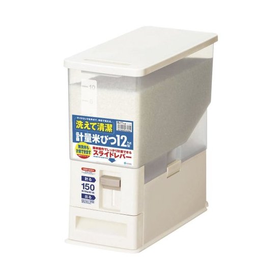 日本阿司倍鹭ASVEL12KG 计量米箱 米桶 7503