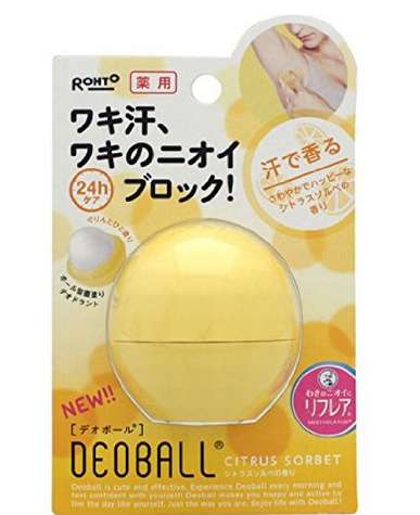 ROHTO 乐敦 DEOBALL 走珠止汗膏 柑橘果香款 15g