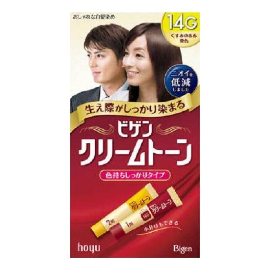 美源 HOYU BIGEN 男女通用染发剂 14G 灰褐色