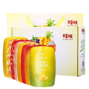 百草味 水果干礼盒785g/盒 送礼8袋装 零食大礼包  蜜饯果干 果脯 零食组合装