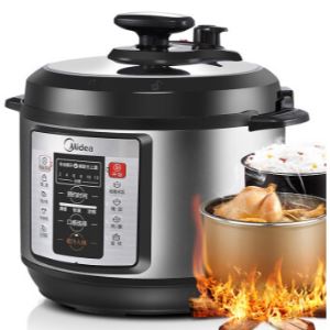美的(Midea)电压力锅WQC50A1P 电脑版高压锅 5L双胆智能家用