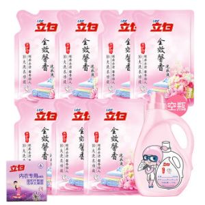 【京东超市】立白 洗护合一新专辑套装（7斤洗衣液+101g内衣皂+1kg空瓶）