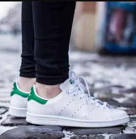 adidas阿迪达斯 Stan Smith 经典成人款绿尾鞋