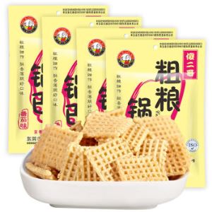 【京东超市】傻二哥 粗粮锅巴(番茄味)100g*4包