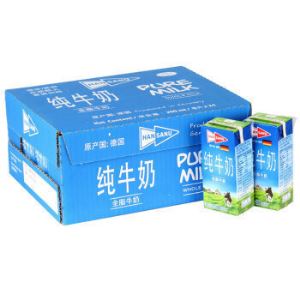 【京东超市】德国进口 德悠（HANSANU）200ml*24盒 全脂纯牛奶 整箱
