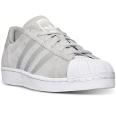 Adidas Superstar 灰色贝壳头女士休闲鞋运动鞋 $49.98（约362元）