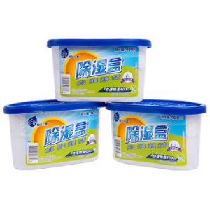 【京东超市】粉兰之家 除湿盒400ml*3盒 衣服衣柜干燥剂室内汽车防潮防霉吸湿桶