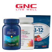 GNC 健安喜官网：精选鱼油、维生素等 一律$9.99