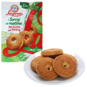 意大利进口 拉扎罗妮 （Lazzaroni）美味奶油饼干圈700g*3盒