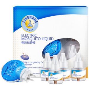 FIVERAMS 五羊 婴儿童电热蚊香液套装（电热蚊香液45ml*4瓶+驱蚊器）