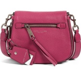 MARC JACOBS 小号 Recruit Nomad  鹅卵石皮马鞍包 野莓色 $215.25（约1820元）
