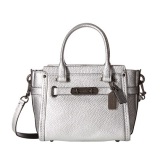 【5折好价！】COACH Swagger 21 金属色荔枝纹真皮手提斜挎包 $174.99（约1268元）
