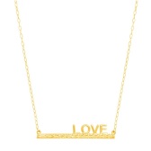 黑5提前买！Jewelry.com 14K 金 “Love”系列项链 $59（约427元）