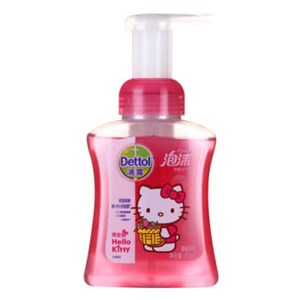 Dettol 滴露 Hello Kitty版 泡沫抑菌洗手液 樱桃芬芳 250ml*3瓶 *3件