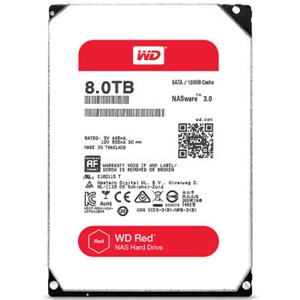 WD 西部数据 红盘 8TB SATA6Gb/s 128Mb 台式机硬盘
