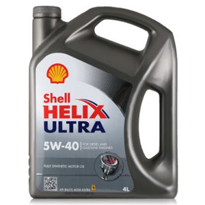 壳牌（Shell）全合成机油 超凡灰喜力Helix Ultra 5W-40 灰壳A3/B4 SN 4L 德国原装进口 *2件