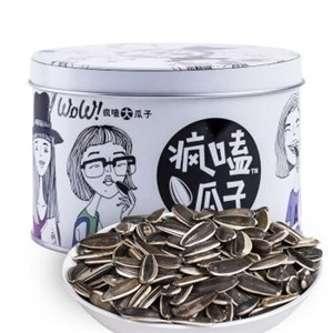 【京东超市】疯嗑 内蒙古河套特产原味大瓜子218g/罐