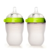 Comotomo 可么多么乳感硅胶奶瓶 250ml绿色2只装 $19.19（约139元）