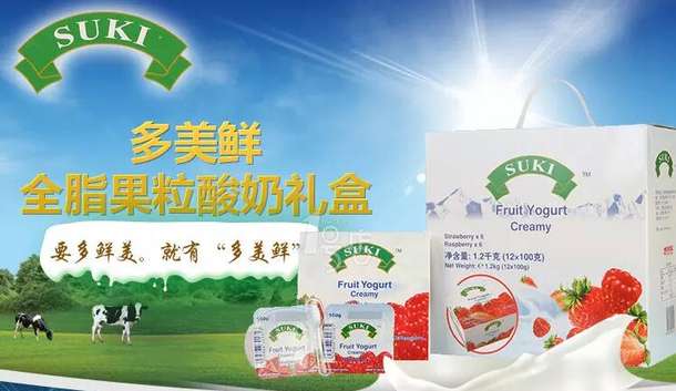 限地区！SUKI 多美鲜 全脂果粒酸奶礼盒 100g*12盒 17.95元（35.9元，买一赠一）