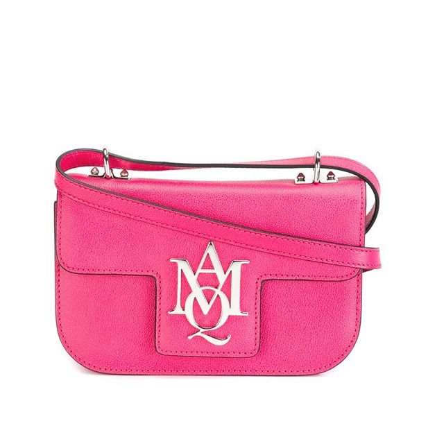 Alexander McQueen “AMQ”荧光粉美包 7（约5144元）