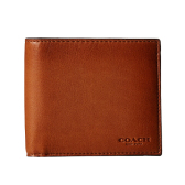 【降$5了！】COACH 蔻驰 Sport Calf Double Billfold 男士钱包 $64.99（约471元）