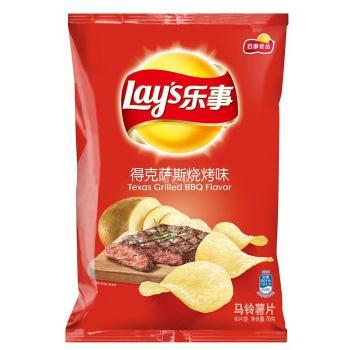 1号店超市 乐事得克萨斯烧烤味70克0元 已降5.8元