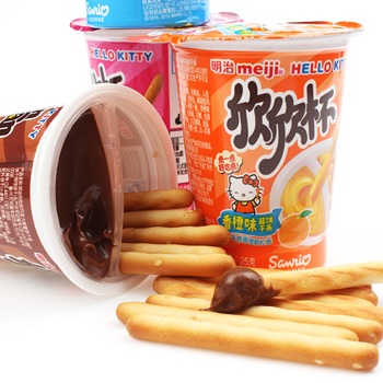 当当网商城 meiji明治 欣欣杯酱条饼干 50g*6杯装19.9元包邮 已降30元，需优惠码