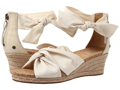 UGG Starla Cream 女士坡跟凉鞋