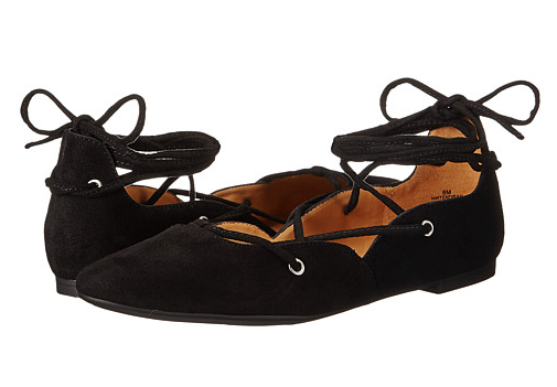 Nine West 玖熙 Zafirah 女士绑带平底鞋