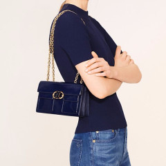【仅剩1只！】Tory Burch 汤丽柏琦 GEMINI LINK 皇家蓝 小号链条包 $329（约2383元）