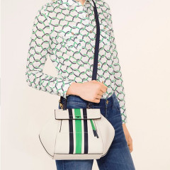 【仅剩1只 拼手速！】Tory Burch 汤丽柏琦 HALF-MOON 小号真皮手提包 $389（约2818元）