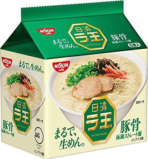 日清食品（NISSIN） 拉王 豚骨拉面 430g*5包 482日元（约29.11元）