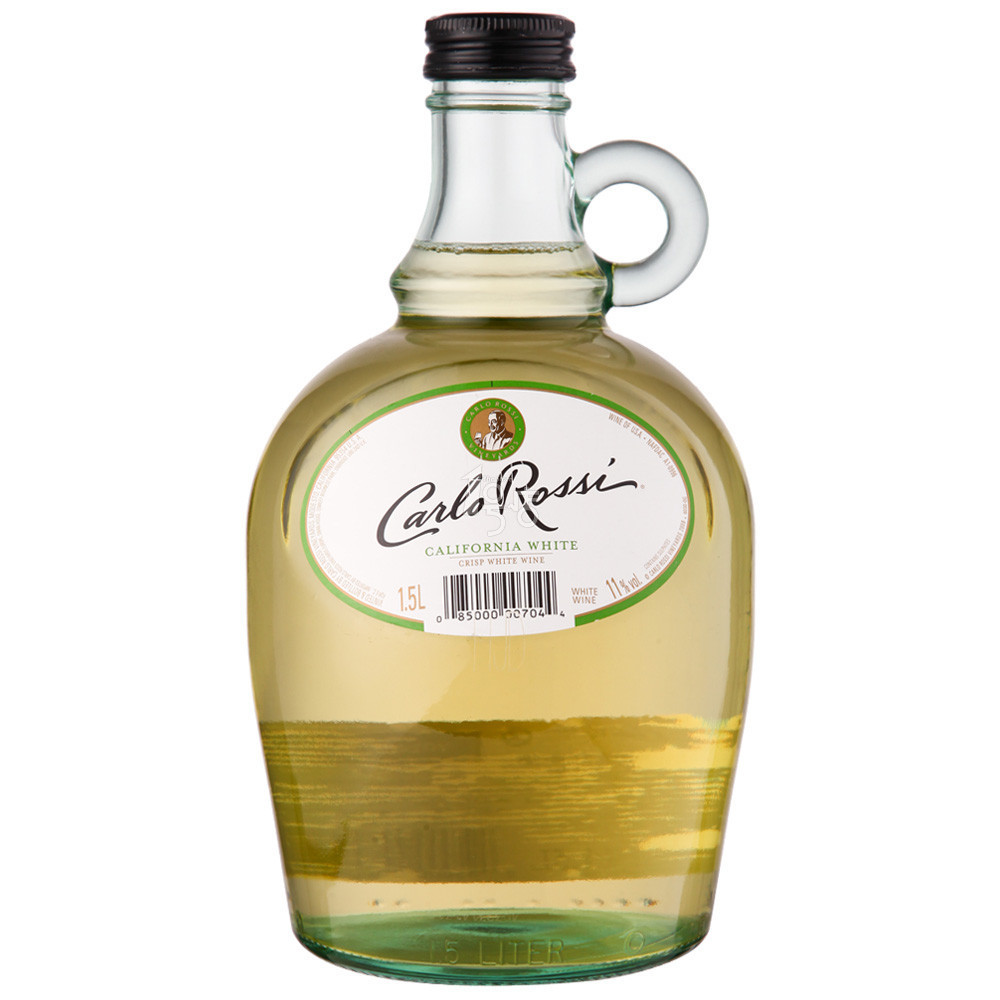 Carlo Rossi 加州乐事 白葡萄酒 清爽白 1.5L 59元