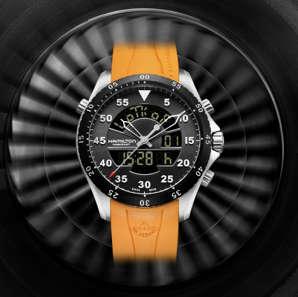 Hamilton 汉密尔顿 卡其航空 H64554431 男士时装腕表 $383.04，转运约2750元