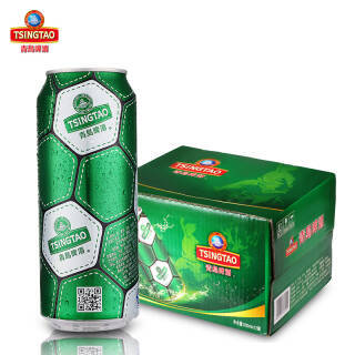 69元 青岛啤酒（TSINGTAO） 9度 足球罐 500ml*12听*2箱