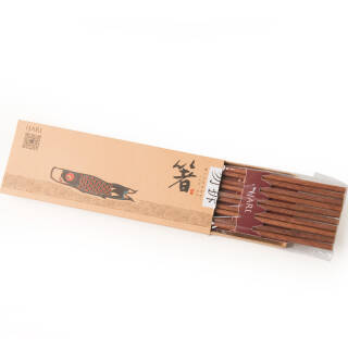 亿嘉（IJARL） 环保健康餐具配件 红木筷子套装5双装 9.9元