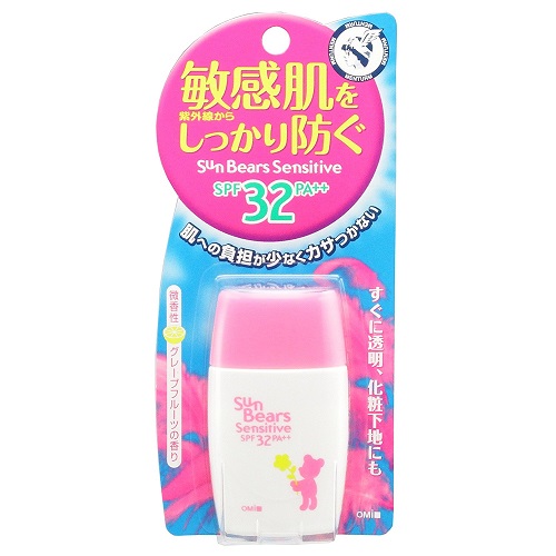 粉色！近江小熊 粉色小熊 敏感肌防晒霜SPF32/PA++ 30ml 降至365日元（约22元），适合凑单转运