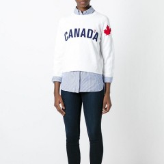 Dsquared2 “Canada”枫叶国 短款圆领针织衫 $193（约1398元）