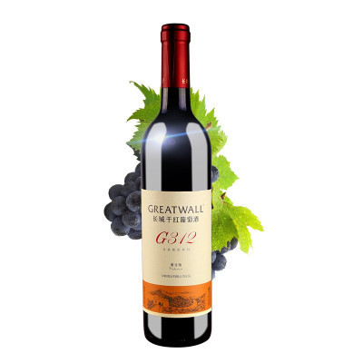 ￥29 长城 金装数码G312解百纳干红葡萄酒750ml